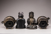 A pair of Chinese bronze buddha's