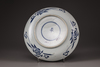 A CHINESE BLUE AND WHITE PLATE, 18TH CENTURY