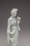 A Chinese jade figure of Guanyin