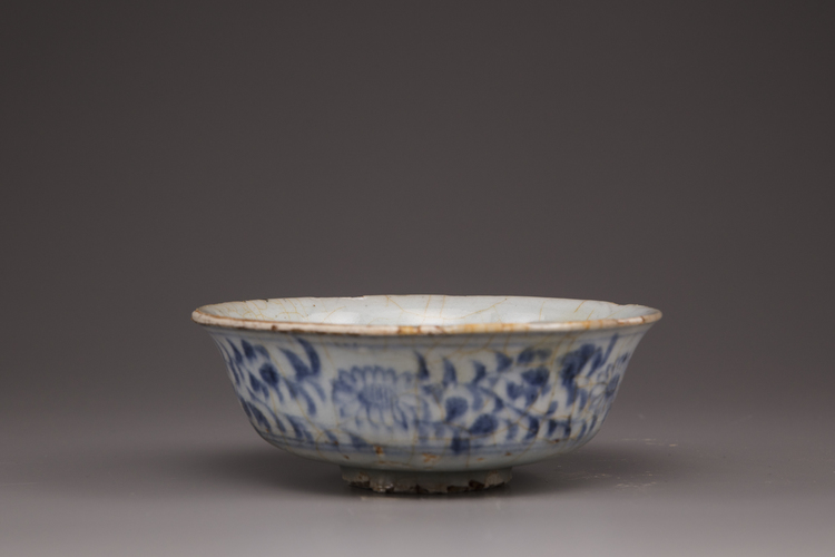 A blue and white Yuan bowl