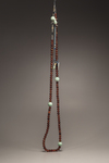 An amber and jadeite court necklace, chaozhu