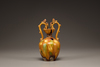A small sancai-glazed pottery amphora