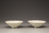 A pair of qingbai petal-lobed bowls
