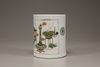 A famille verte brush pot, bitong