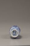 A blue and white 'foreign tribute bearers' snuff bottle