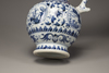 A blue and white ewer