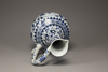 A blue and white ewer