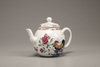 A famille rose cockerel teapot