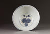 A blue and white 'ducks and lotus' bowl