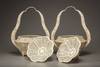 A pair of Cantonese ivory baskets and covers