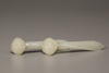 A matched pair of pale celadon jade ruyi-sceptre hair pins