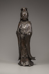 A large bronze figure of Guanyin