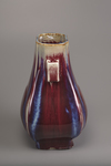 A flambé-glazed twin-handled hu vase