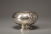 A Chinese export silver 'bamboo' stem bowl