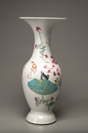 A baluster famille rose vase