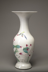 A baluster famille rose vase