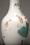 A baluster famille rose vase