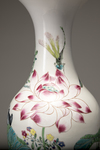 A baluster famille rose vase