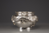 A silver ‘dragon' foliate rim punch bowl