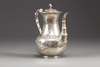 A Chinese export silver 'bird and flower' coffee pot