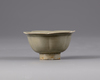 A small Yaozhou-celadon hexafoil bowl