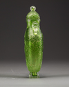 A Pekingglass vase with cover