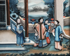 A Chinese reverse-glass painting