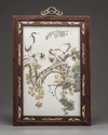 A Chinese 'Qianjiang'-style enamelled porcelain plaque