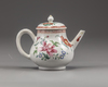 A Chinese famille rose teapot and cover