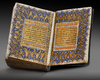 AN ILLUMINATED MINIATURE OTTOMAN QURAN WITH ENAMEL CASE, TURKEY, 19TH CENTURY