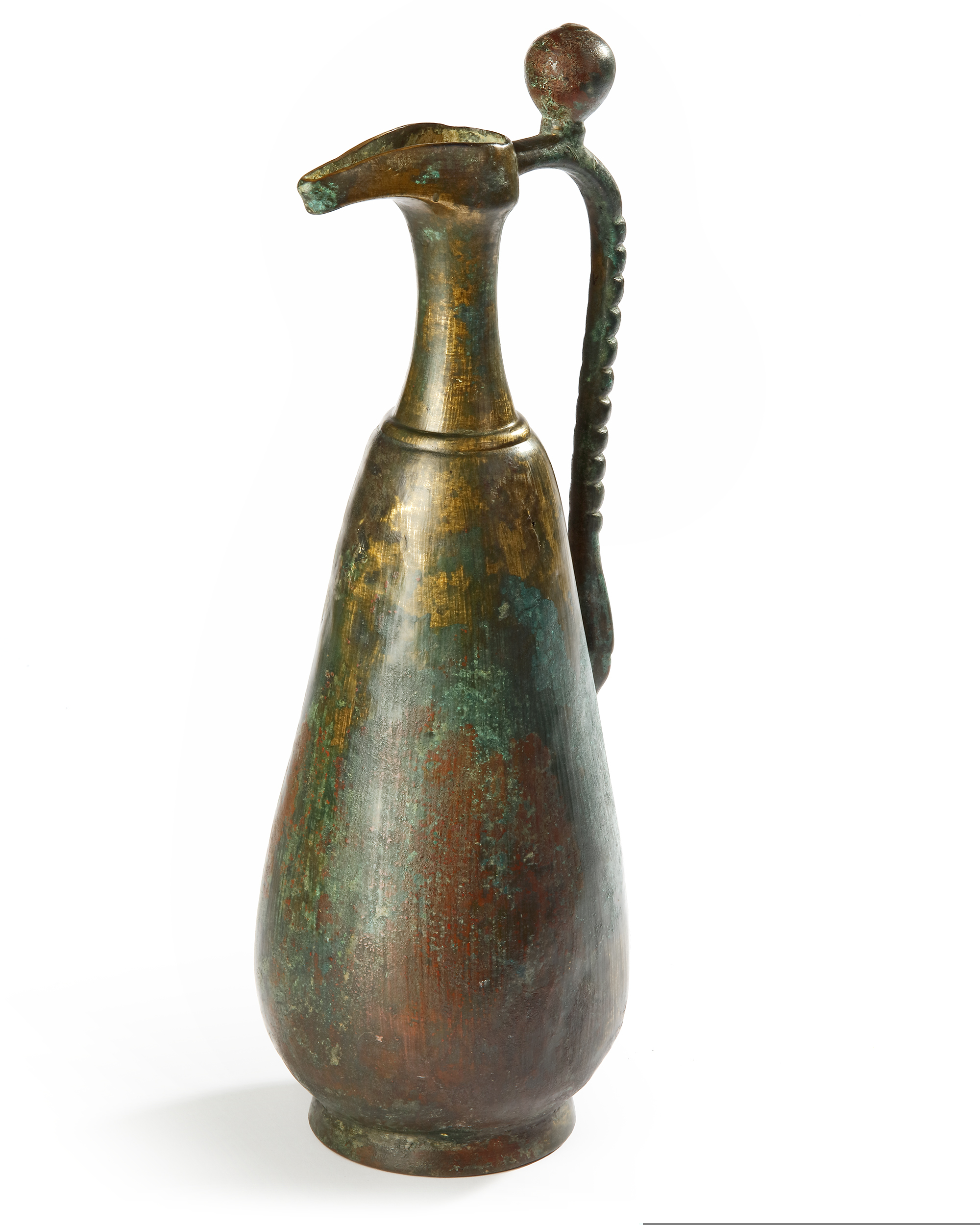 AN ISLAMIC BRONZE EWER, CENTRAL ASIA, 8TH CENTURY