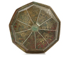A KHORASAN SILVER-INLAID BRONZE HEXAGONAL COVER, CIRCA 1200