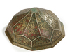 A KHORASAN SILVER-INLAID BRONZE HEXAGONAL COVER, CIRCA 1200