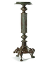 A LARGE KHURASAN BRONZE LAMPSTAND, EASTERN PERSIA, 12TH CENTURY