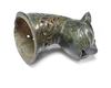 A FINE CAST BRONZE LION HEAD, FROM AN INCENSE BURNER, KHORASAN, 11TH-12TH CENTURY