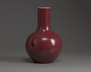 A Chinese copper-red crackle-glazed vase