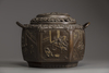 A Japanese bronze incense-burner