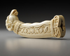 AN IVORY MUGHAL DAGGER HILT, 19TH CENTURY