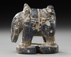 A NISHAPUR LAPIS LAZULI CHESS PIECE, ELEPHANT FORM, PERSIA, 9TH-12TH CENTURY