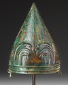 AN URARTIAN BRONZE HELMET, CIRCA 9TH-7TH CENTURY B.C.