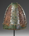 A SASSANIAN BRONZE AND IRON HELMET, CIRCA 5TH-6TH CENTURY A.D.