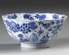 A CHINESE BLUE AND WHITE BOWL, SIX CHARACTER KANGXI MARK AND AND OF THE PERIOD,1662-1722