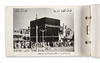 A HAJJ SOUVENIR ALBUM OF BLACK AND WHITE PRINTED PHOTO CARDS, CIRCA 1950