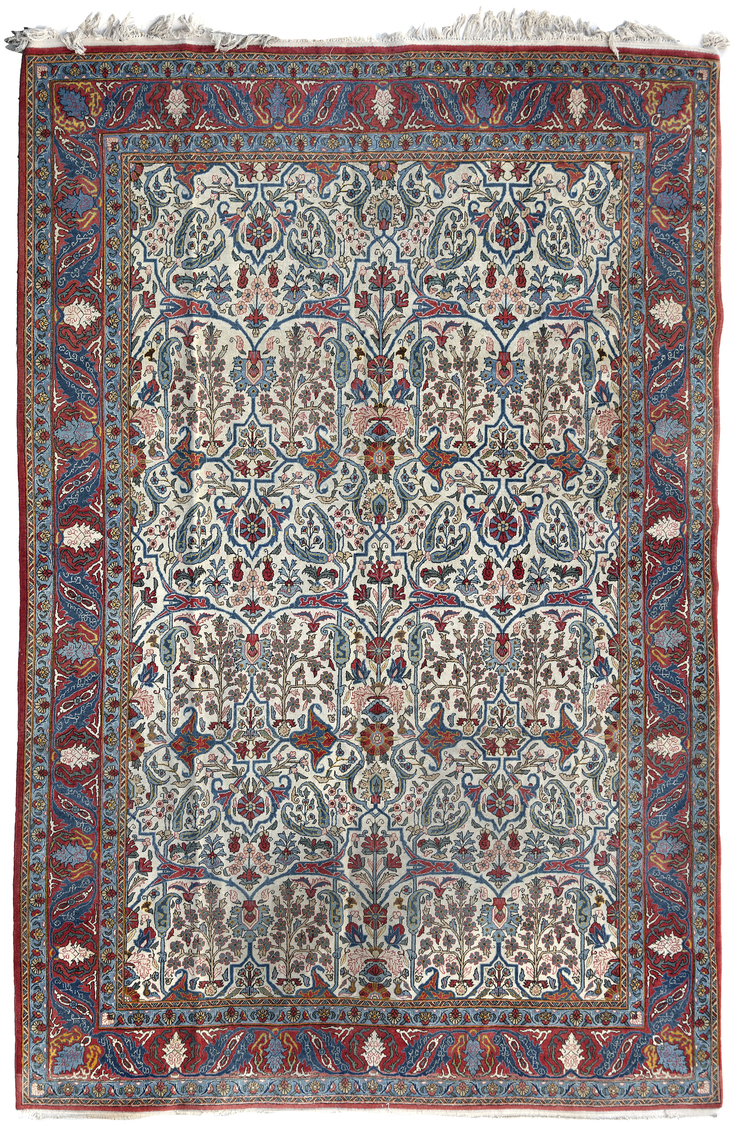 A TEHRAN CARPET WITH DESIGN, PERSIA