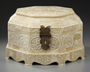AN OTTOMAN INSCRIBED BONE BOX, 20TH CENTURY