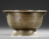 A LARGE GILT BRONZE BOWL, 19TH CENTURY