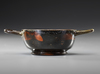 A GREEK POTTERY BOLSAL BLACK SLIP WINE CUP, CIRCA 4TH CENTURY BC