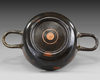 A GREEK POTTERY BOLSAL BLACK SLIP WINE CUP, CIRCA 4TH CENTURY BC
