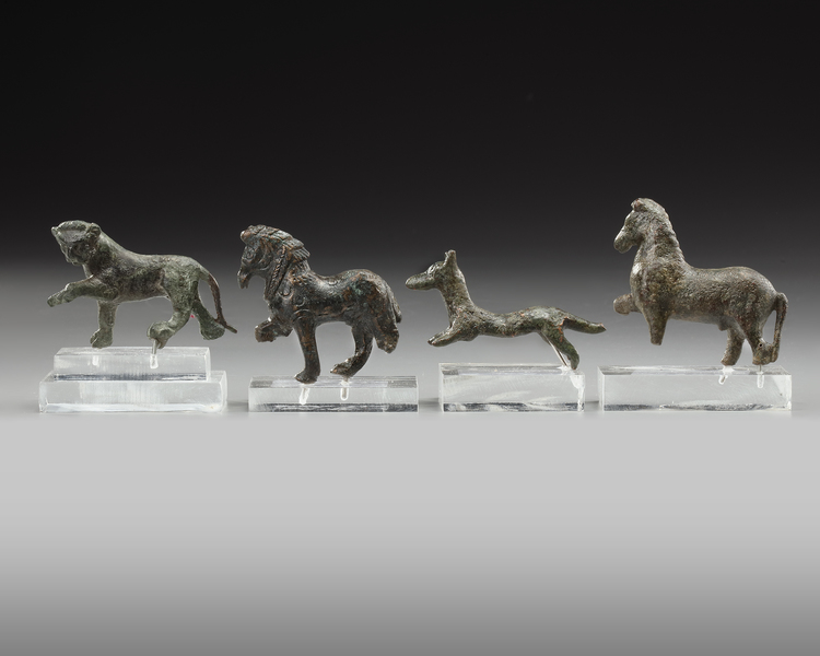 A GROUP OF ROMAN BRONZE ANIMALS, 1ST-2ND CENTURY AD