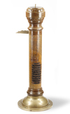 AN EXCEPTIONALLY RARE AND MONUMENTAL OTTOMAN SUNDIAL SENT AS GIFT TO MEDINA, PROBABLY BY SULTAN ABDULHAMID II